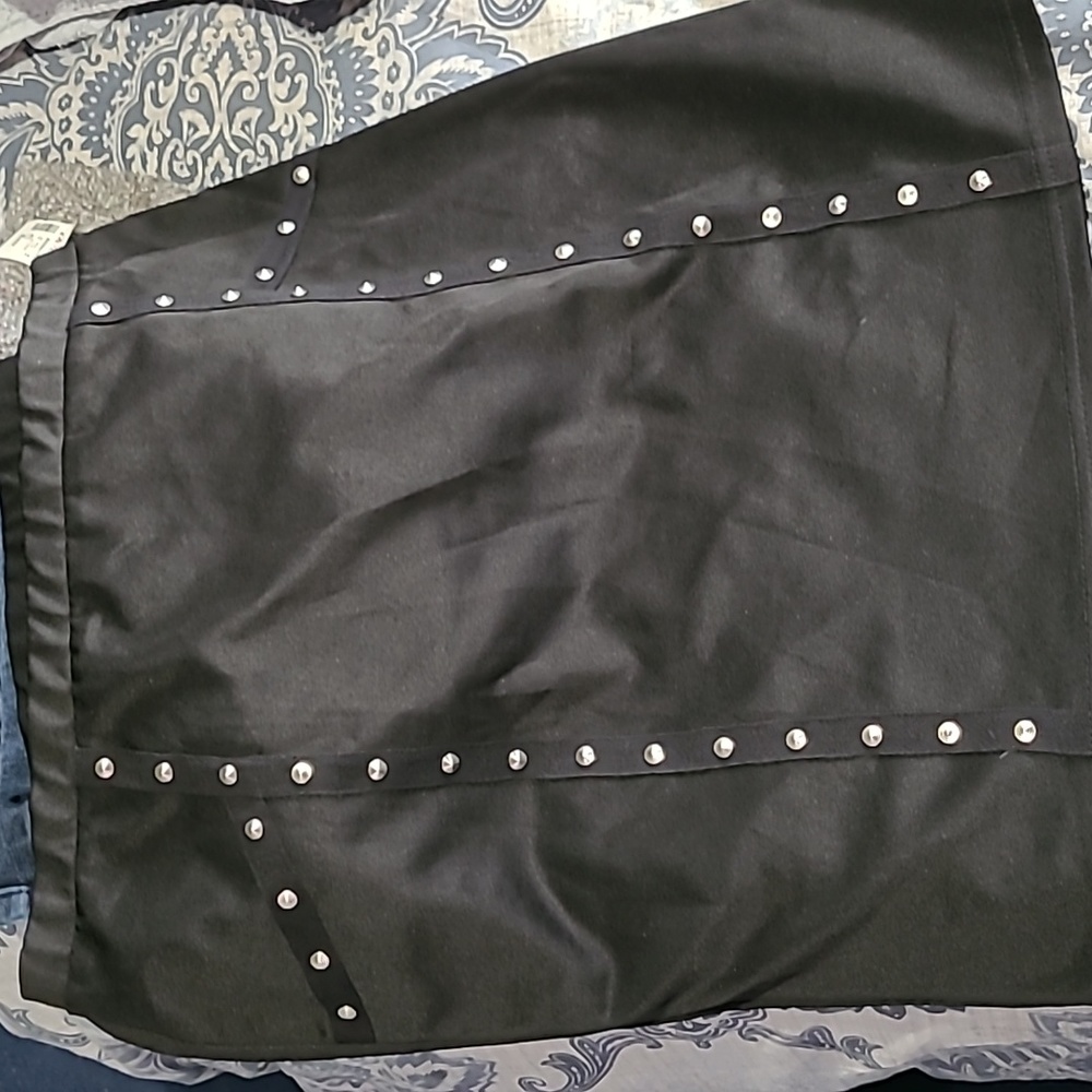Studded mini skirt